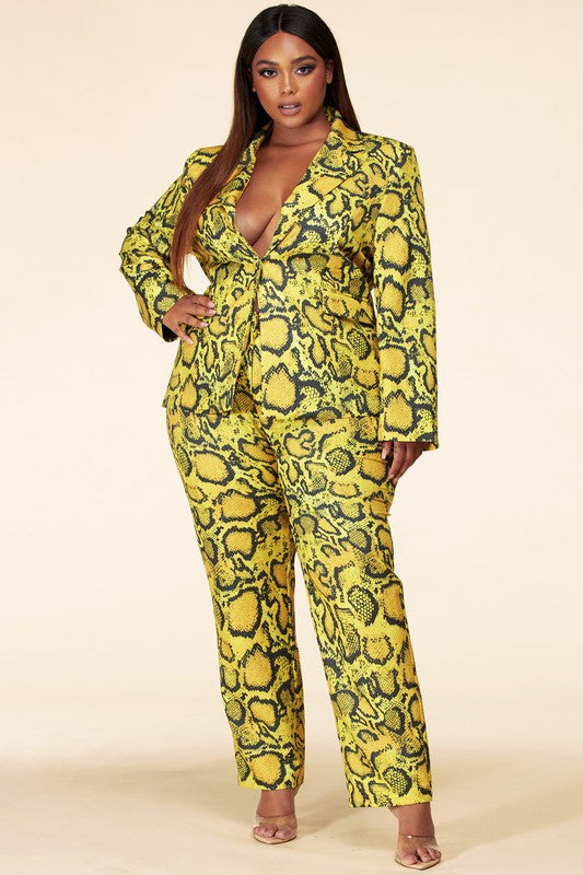 Venom | Snake Print Pant Set