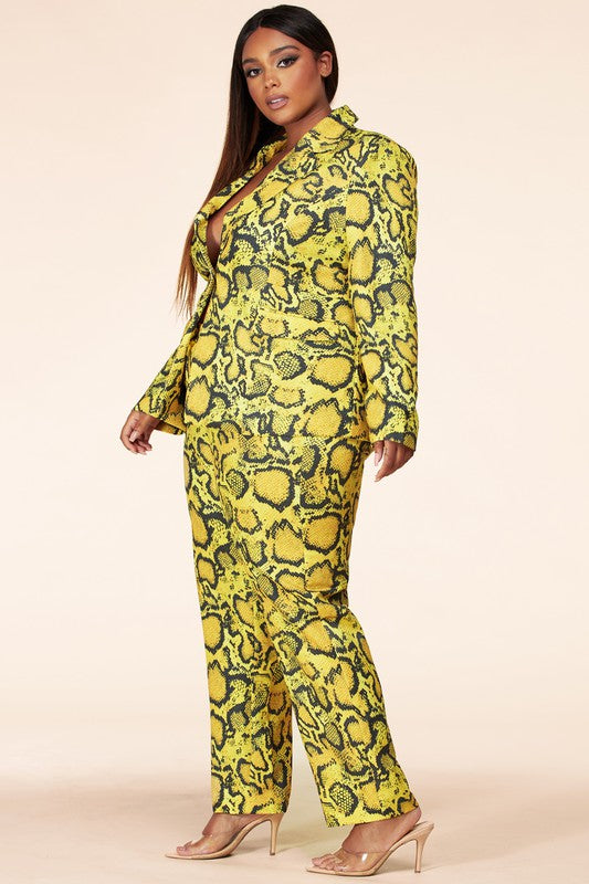 Venom | Snake Print Pant Set