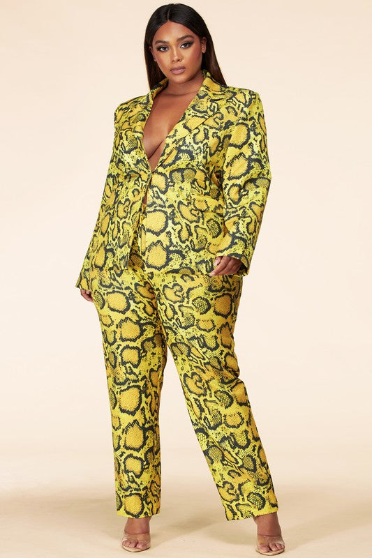 Venom | Snake Print Pant Set