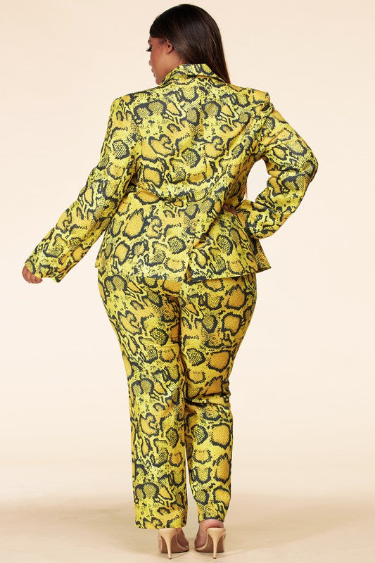 Venom | Snake Print Pant Set