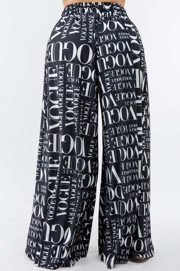 Vogue | High Waist Palazzo Pant