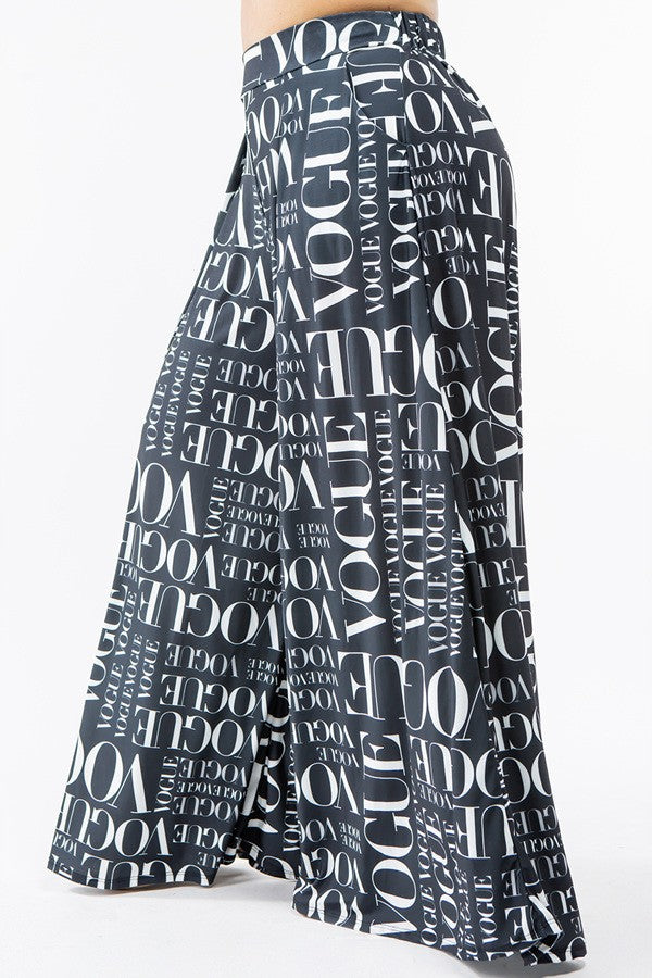 Vogue | High Waist Palazzo Pant