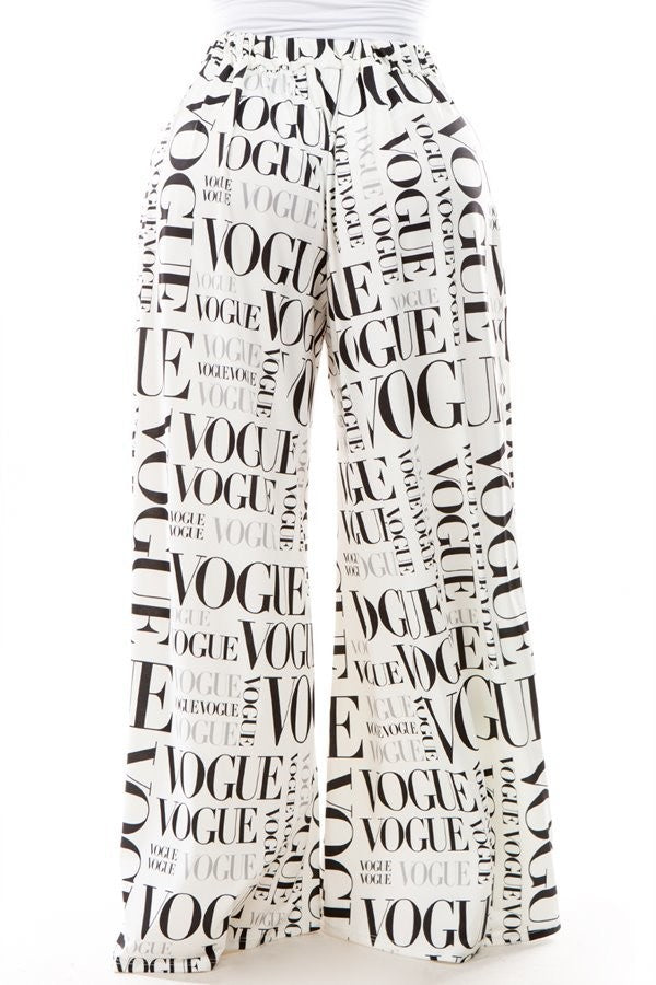 VOGUE | High  Waist Palazzo Pant