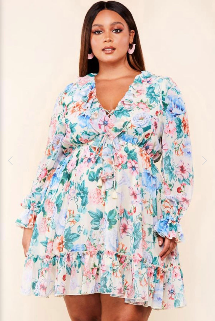 Brunch Babe | Floral Mini Dress