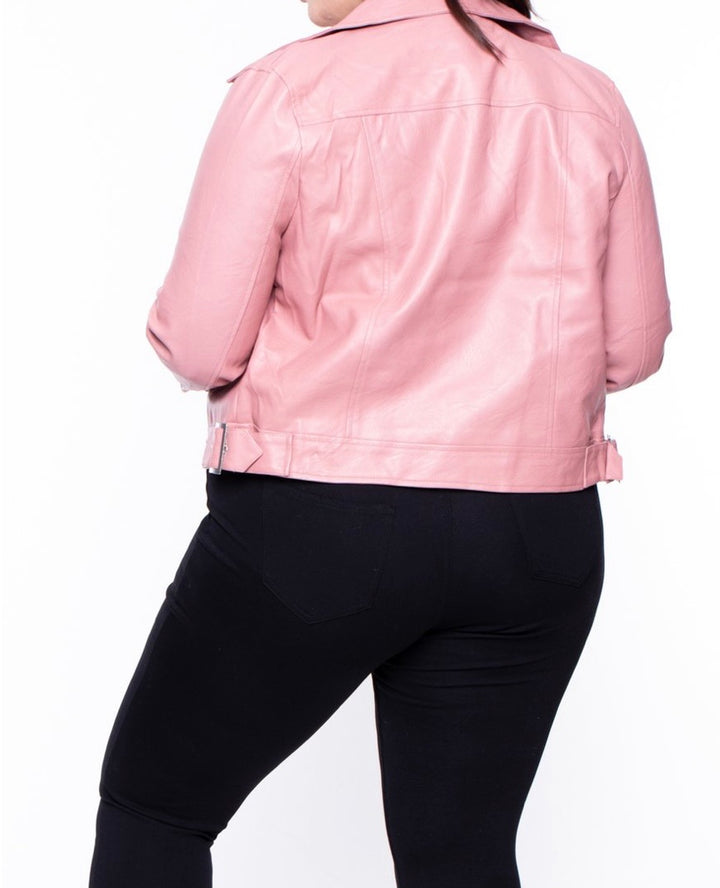 BELLA | VEGAN LEATHER MOTO JACKET