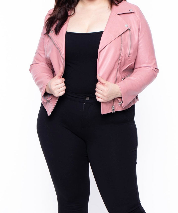 BELLA | VEGAN LEATHER MOTO JACKET