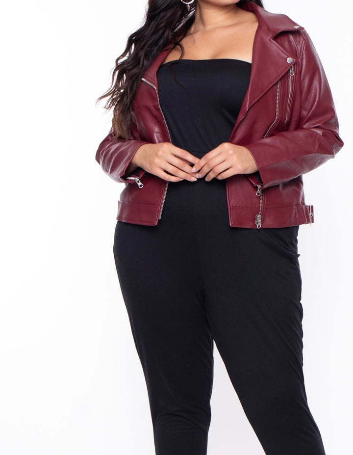 BELLA | VEGAN LEATHER MOTO JACKET